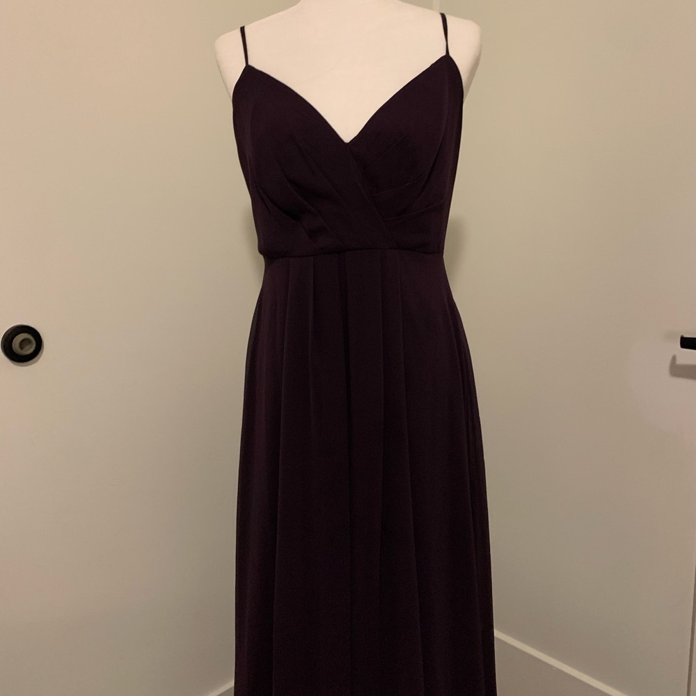 Plum Floor Length Formal Dress